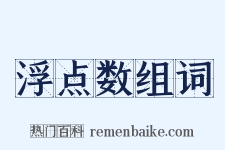 浮点数组词是什么意思的图片